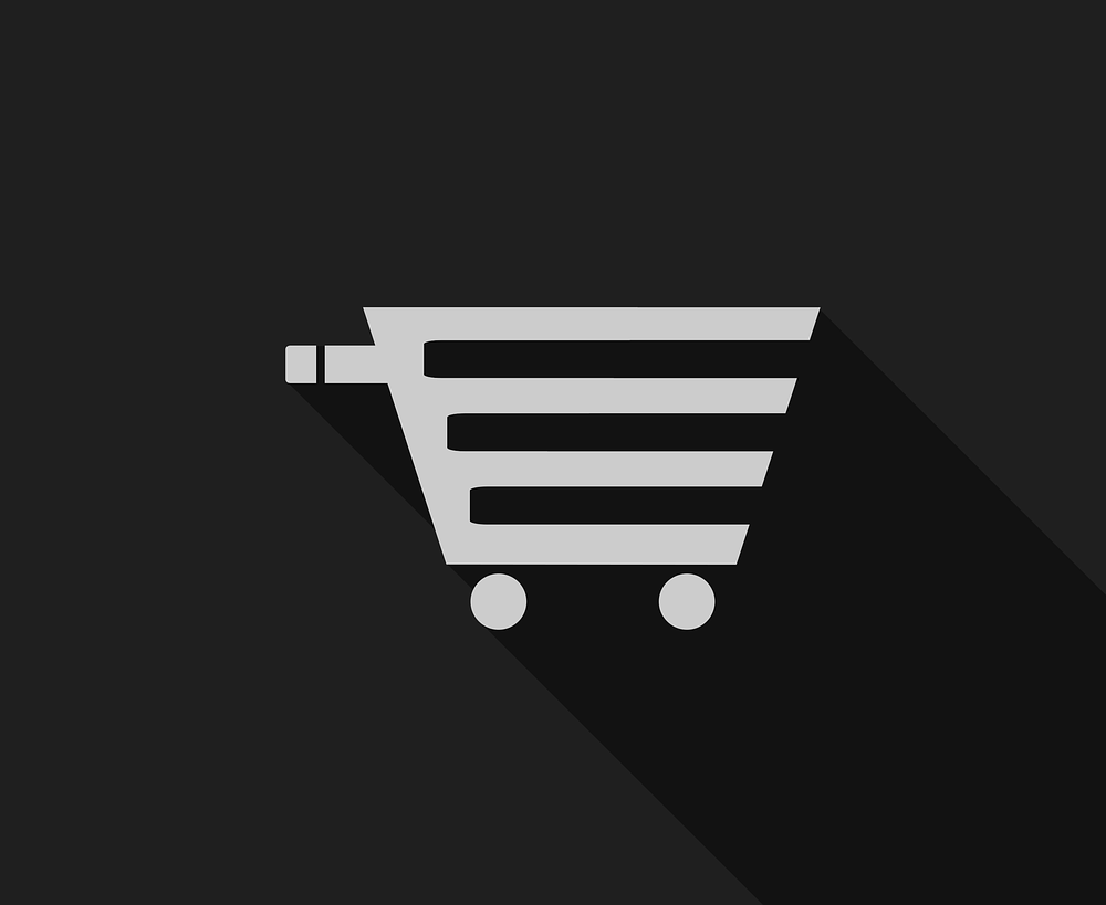 Sklepy internetowe, grafika przedstawiająca koszyk symbolizujący zakupy itd.